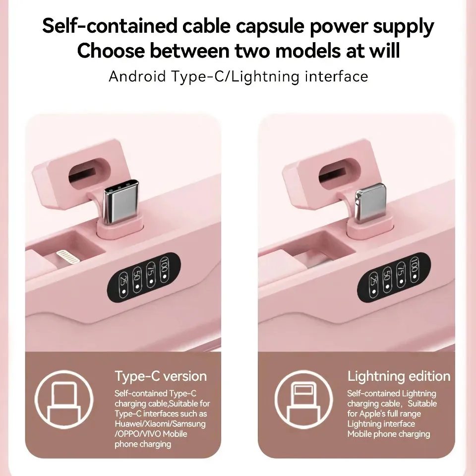 10000mAh Mini Wireless Power Bank – Dual Output, Fast Charging, Ultra-Portable Design