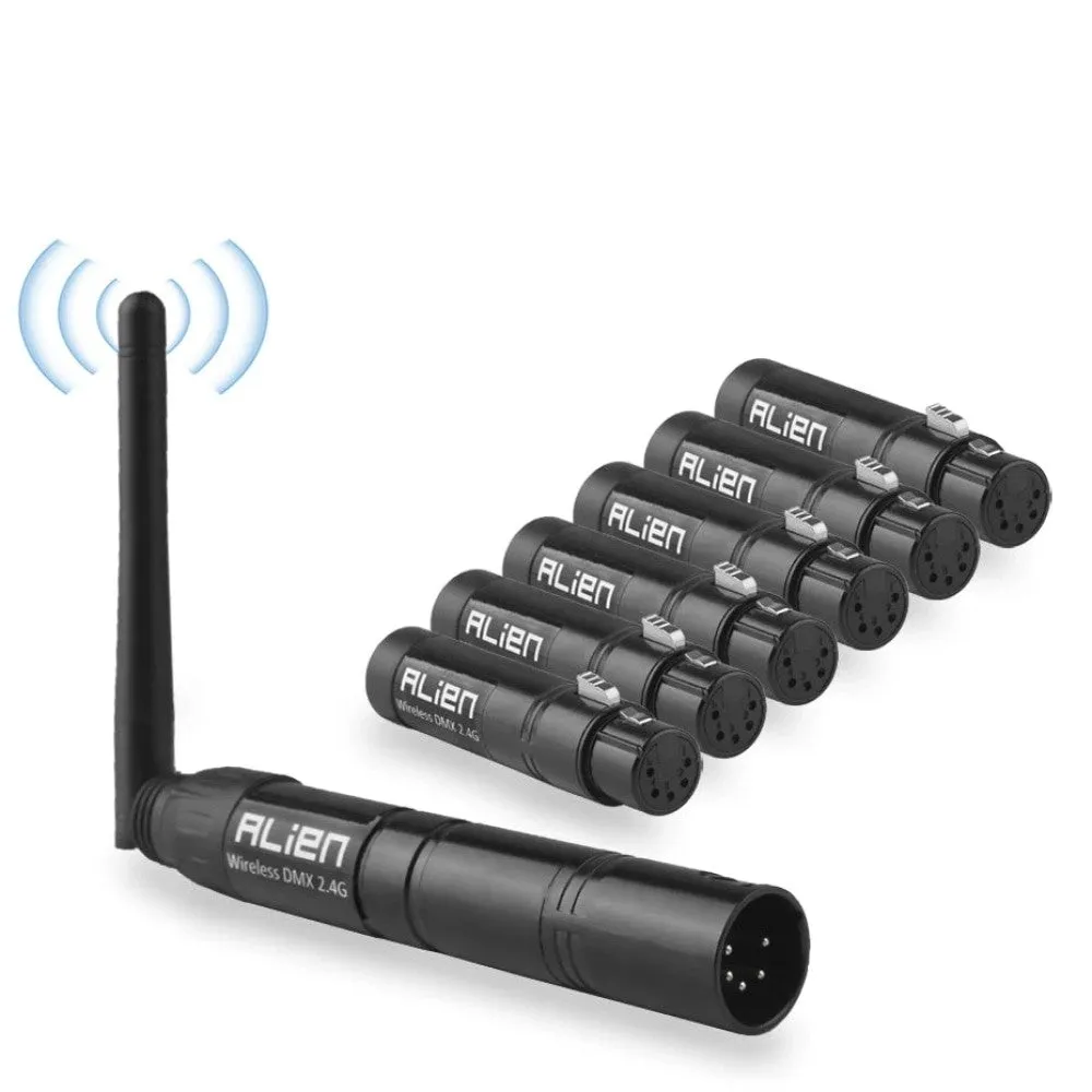 5 Pin Din 2.4g Ism Wireless Dmx 512 Dfi Controller Xlr Receiver Transmitter for Disco Dj Stage Par Moving Head Laser Light