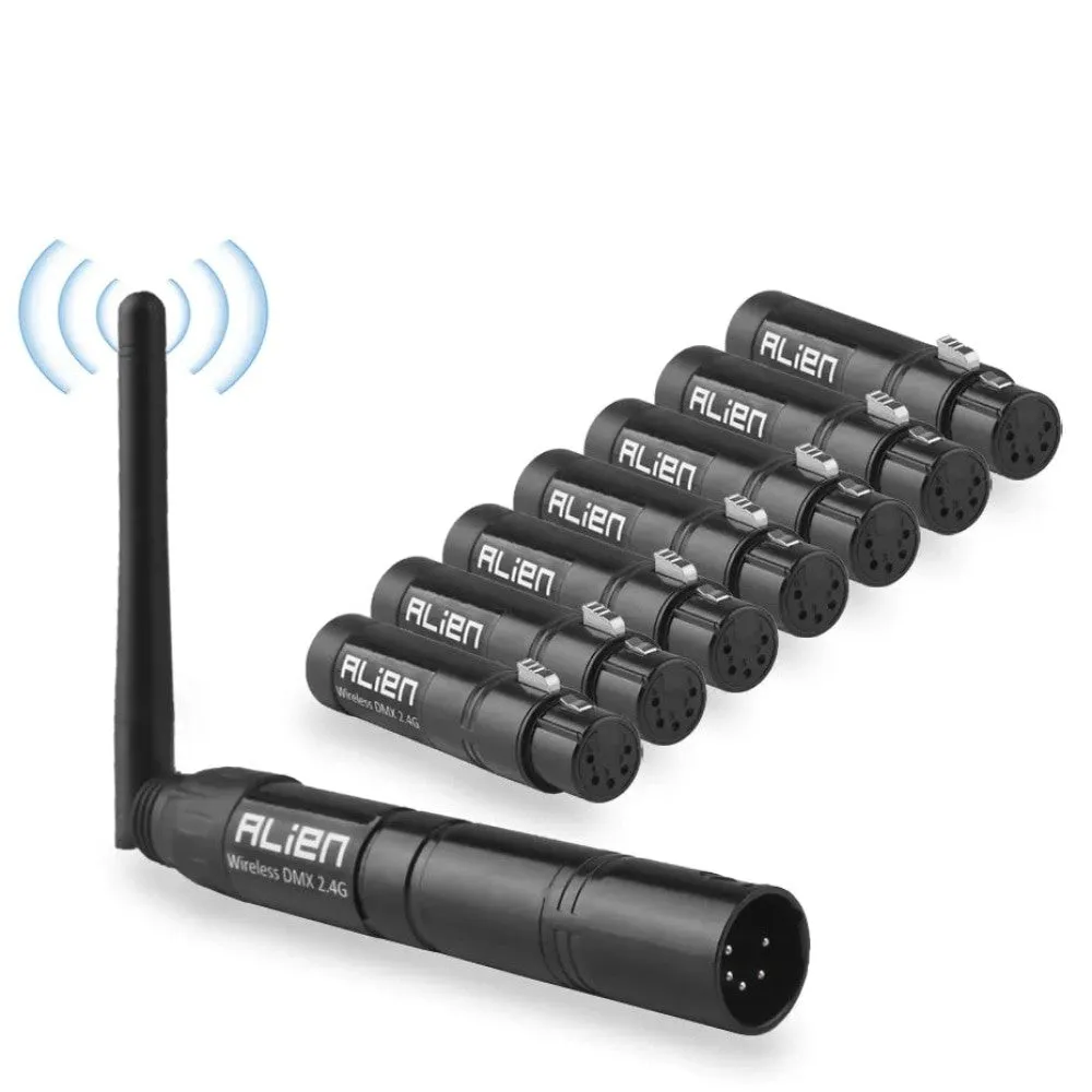 5 Pin Din 2.4g Ism Wireless Dmx 512 Dfi Controller Xlr Receiver Transmitter for Disco Dj Stage Par Moving Head Laser Light