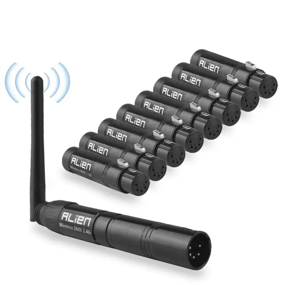5 Pin Din 2.4g Ism Wireless Dmx 512 Dfi Controller Xlr Receiver Transmitter for Disco Dj Stage Par Moving Head Laser Light