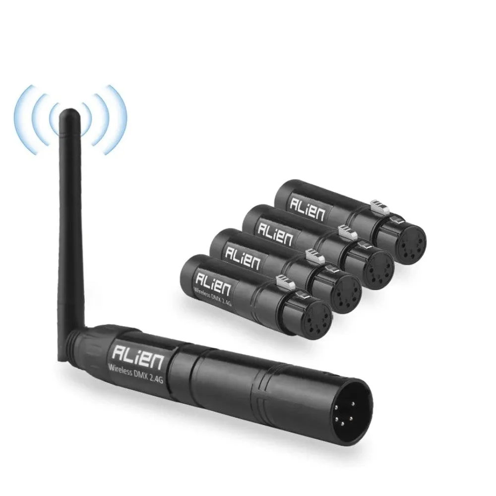 5 Pin Din 2.4g Ism Wireless Dmx 512 Dfi Controller Xlr Receiver Transmitter for Disco Dj Stage Par Moving Head Laser Light