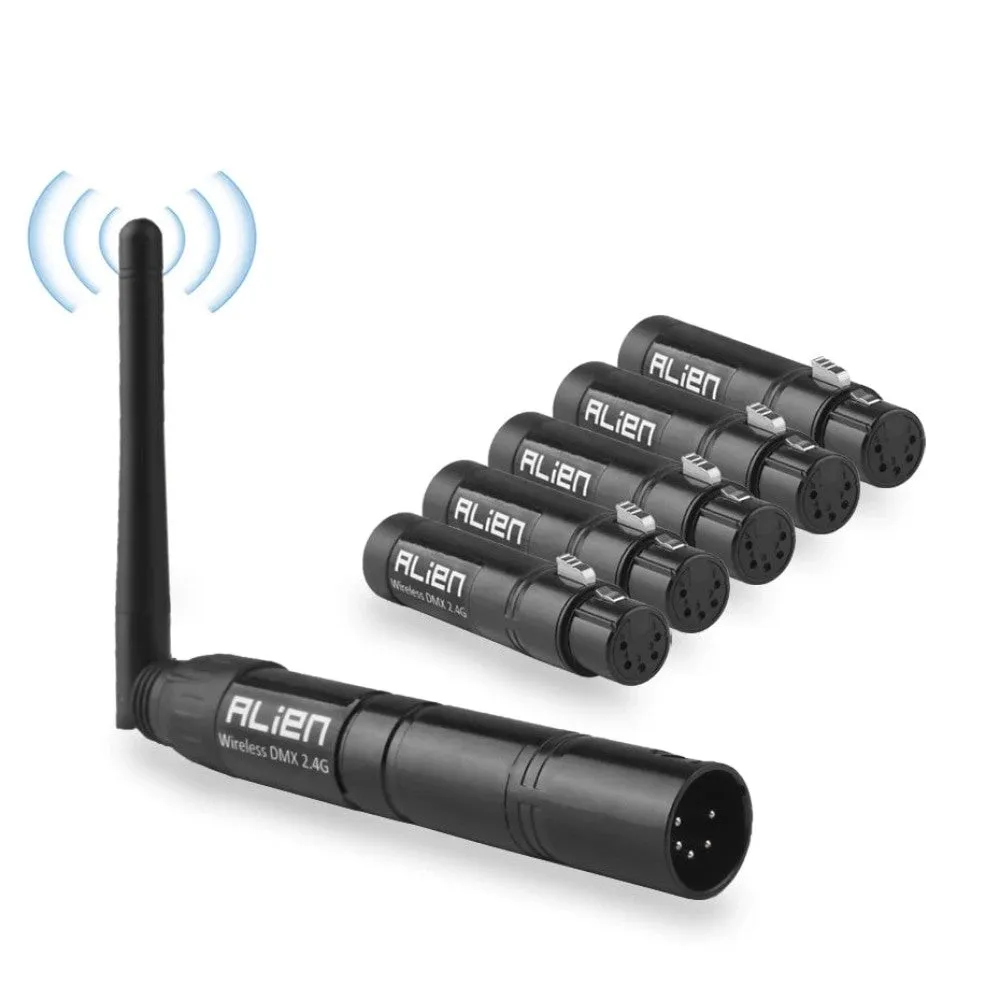 5 Pin Din 2.4g Ism Wireless Dmx 512 Dfi Controller Xlr Receiver Transmitter for Disco Dj Stage Par Moving Head Laser Light