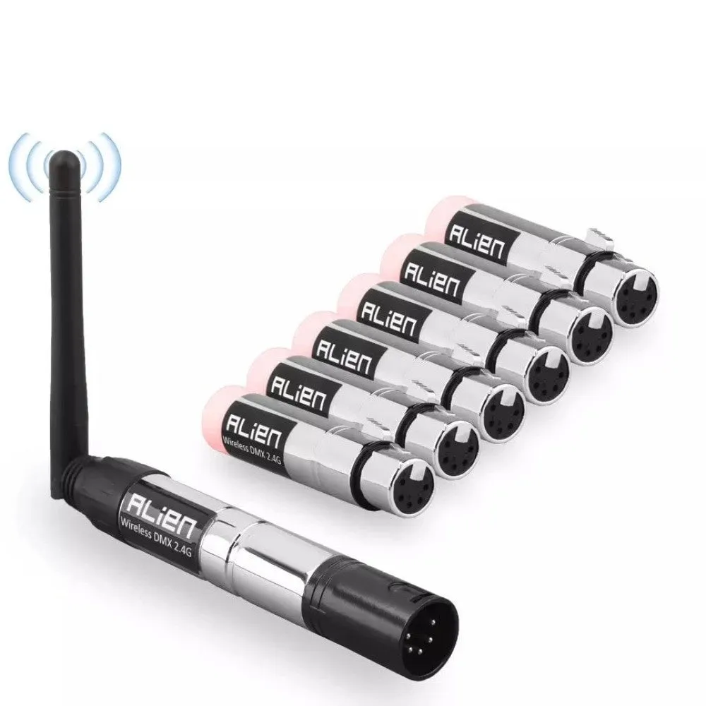 5 Pin Din Dmx 512 Dfi Controller 2.4g Wireless Transmitter Receiver for Disco Dj Party Par Moving Head Beam Laser Lights