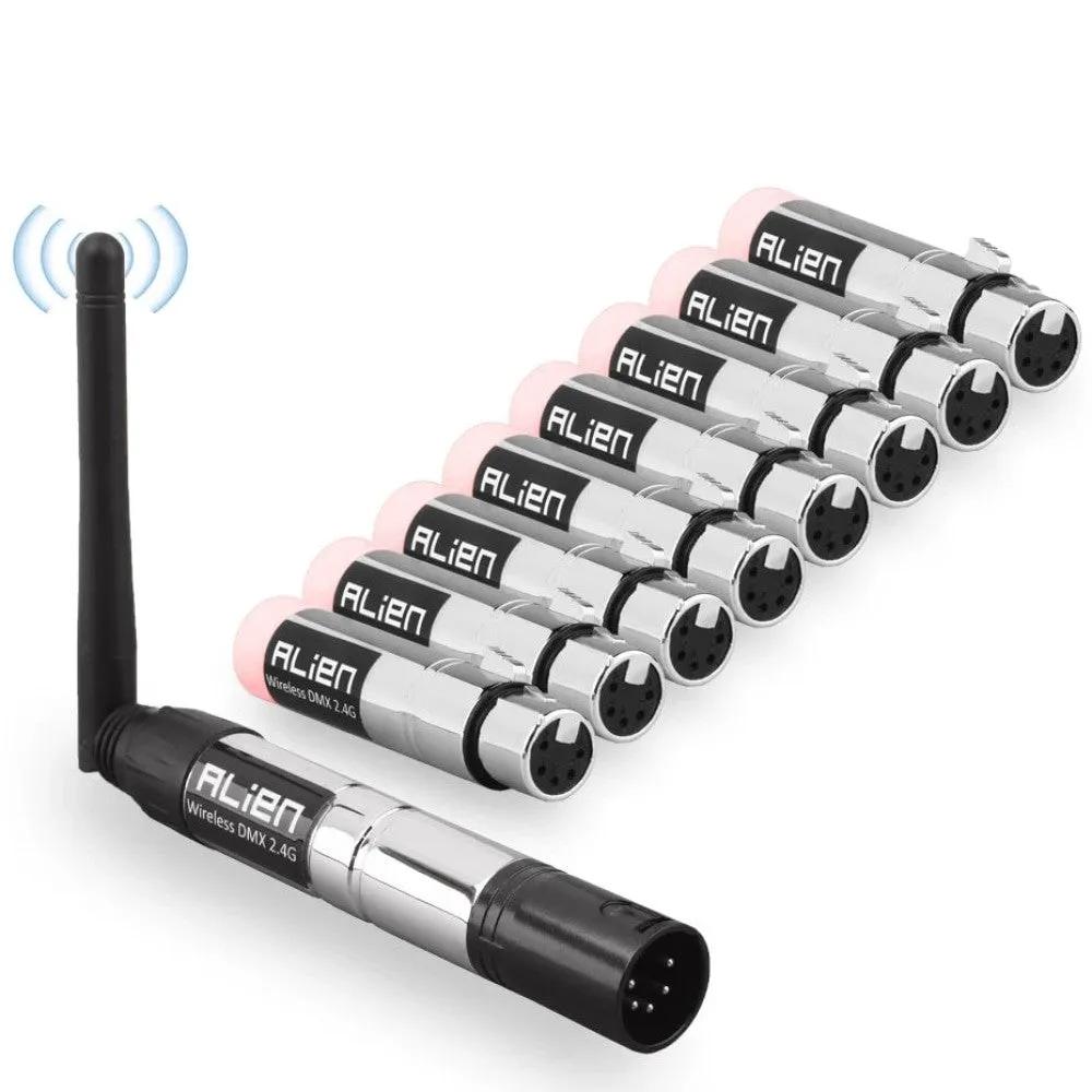 5 Pin Din Dmx 512 Dfi Controller 2.4g Wireless Transmitter Receiver for Disco Dj Party Par Moving Head Beam Laser Lights
