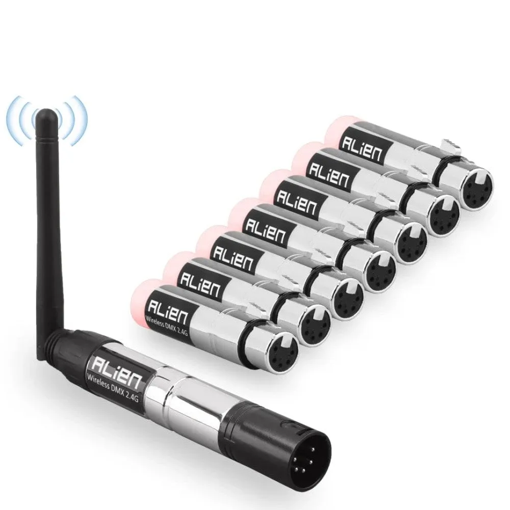 5 Pin Din Dmx 512 Dfi Controller 2.4g Wireless Transmitter Receiver for Disco Dj Party Par Moving Head Beam Laser Lights