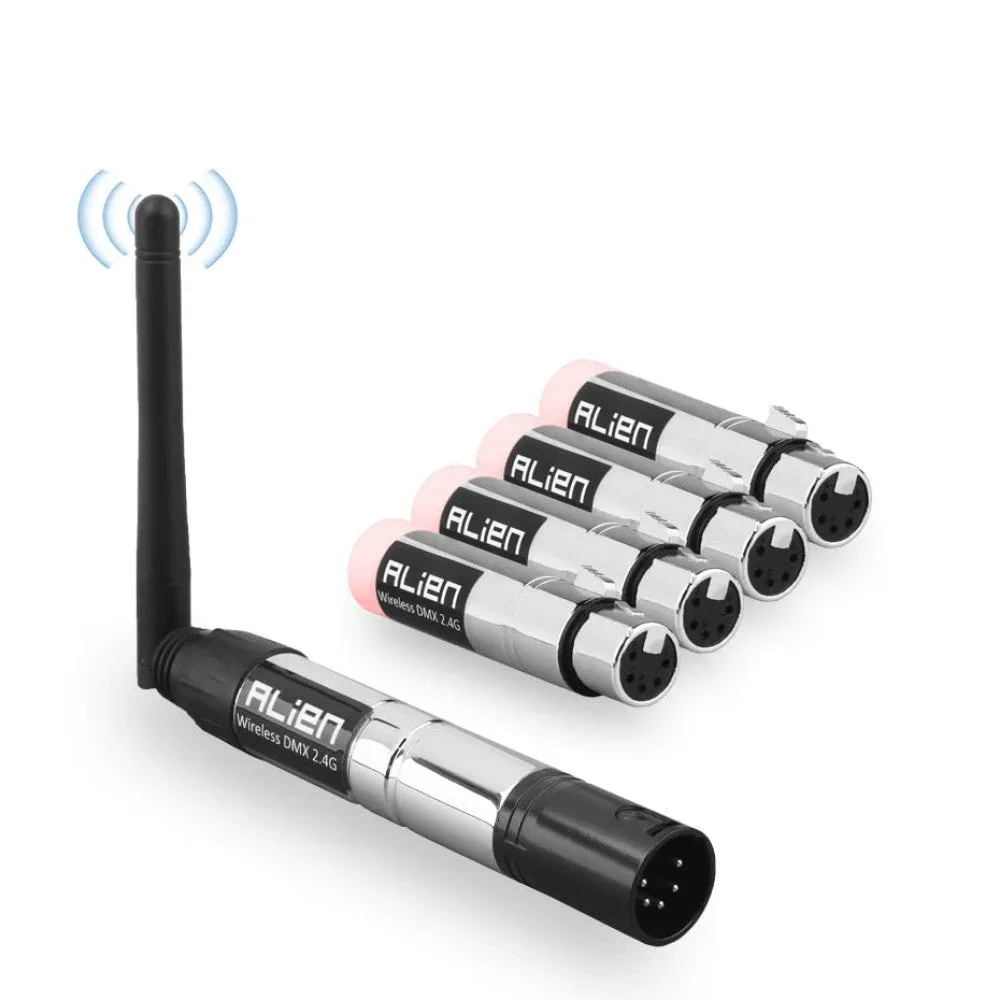 5 Pin Din Dmx 512 Dfi Controller 2.4g Wireless Transmitter Receiver for Disco Dj Party Par Moving Head Beam Laser Lights