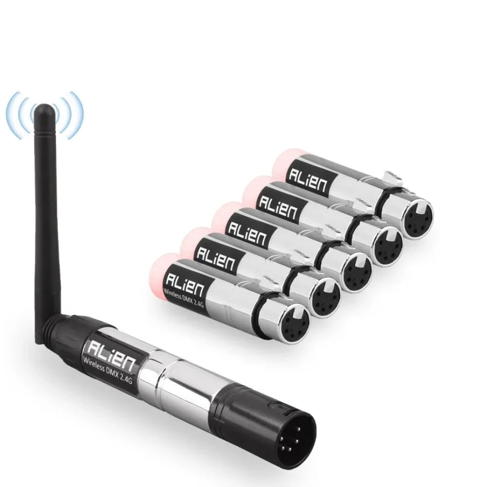 5 Pin Din Dmx 512 Dfi Controller 2.4g Wireless Transmitter Receiver for Disco Dj Party Par Moving Head Beam Laser Lights