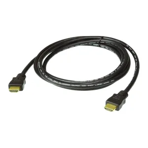 Aten 2M High Speed HDMI Cable with Ethernet. Support 4K UHD DCI, up to 4096 x 2160 @ 60Hz.