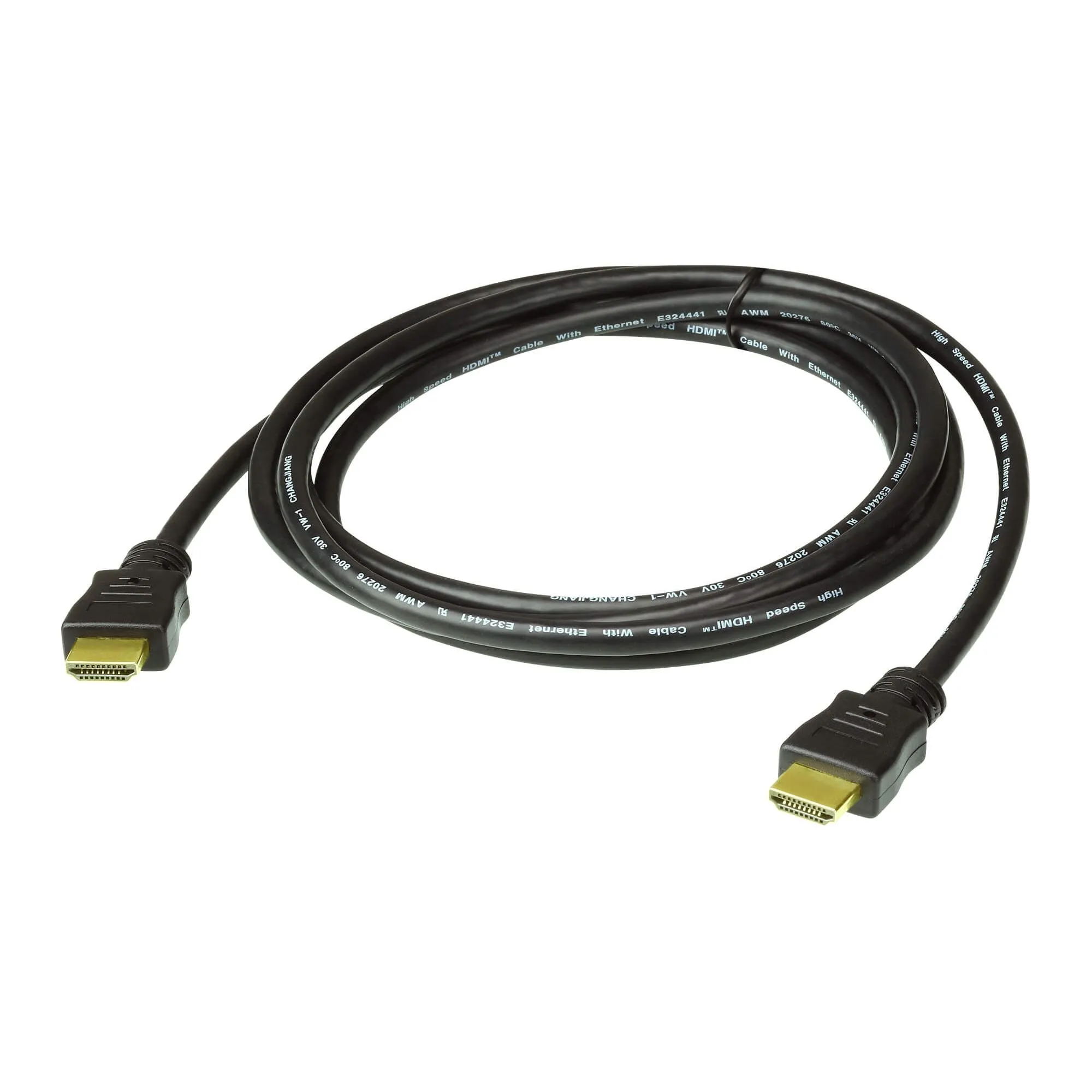 Aten 2M High Speed HDMI Cable with Ethernet. Support 4K UHD DCI, up to 4096 x 2160 @ 60Hz.