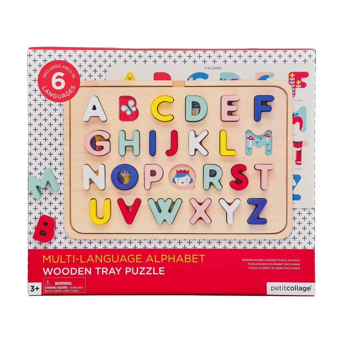 Numbers, Shapes, and Colors Wooden Tray Puzzle