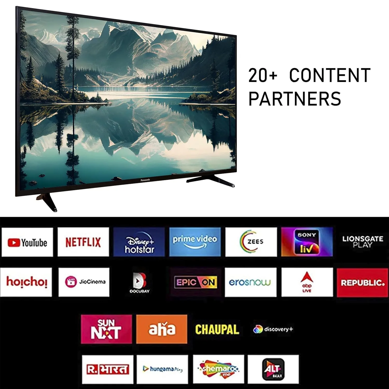 Panasonic TH-55MX700DX 55 Inch 4K Ultra HD Smart Android LED TV with Google Assistant, Bezel-Less Design & 20W Surround Sound (Black)