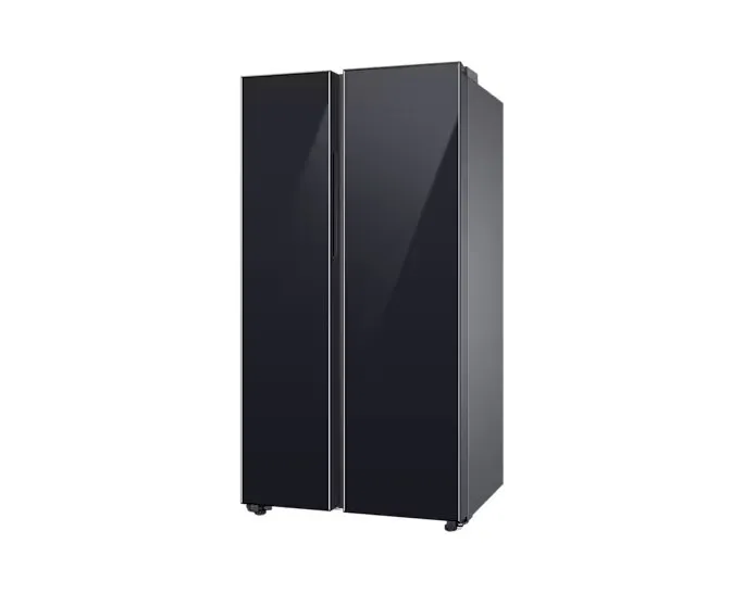 Samsung RS76CB81A333 653L 5-in-1 Convertible BESPOKE Side-by-Side Refrigerator  Twin Cooling Plus, Auto Open Door, AI Energy Mode, Wi-Fi Enabled (Glam Deep Charcoal)