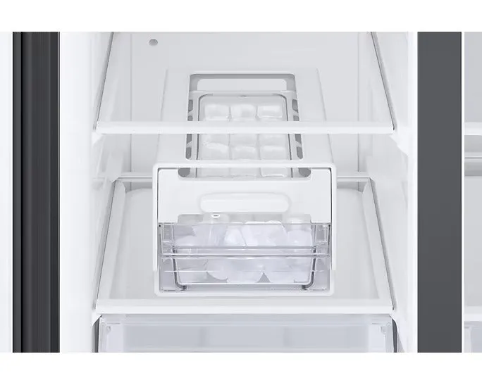 Samsung RS76CB81A333 653L 5-in-1 Convertible BESPOKE Side-by-Side Refrigerator  Twin Cooling Plus, Auto Open Door, AI Energy Mode, Wi-Fi Enabled (Glam Deep Charcoal)