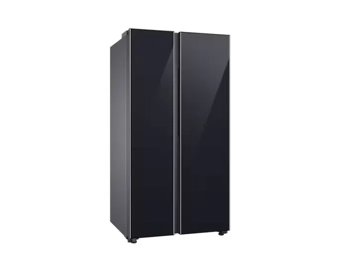 Samsung RS76CB81A333 653L 5-in-1 Convertible BESPOKE Side-by-Side Refrigerator  Twin Cooling Plus, Auto Open Door, AI Energy Mode, Wi-Fi Enabled (Glam Deep Charcoal)