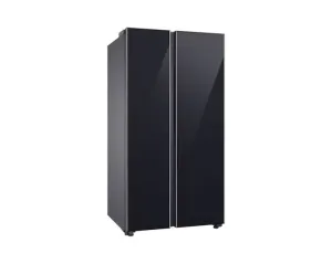 Samsung RS76CB81A333 653L 5-in-1 Convertible BESPOKE Side-by-Side Refrigerator  Twin Cooling Plus, Auto Open Door, AI Energy Mode, Wi-Fi Enabled (Glam Deep Charcoal)